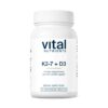 Vital Nutrients vitamina d3 k2 suplemento frasco 60 cápsulas