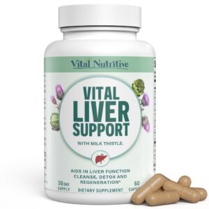 VITAL NUTRITIVE Vital Liver Support frasco suplemento hepático