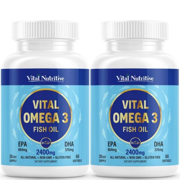 Envase de Vital Omega 3 Fish Oil