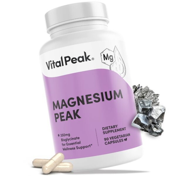Frente de Vital Peak Magnesio 350 mg