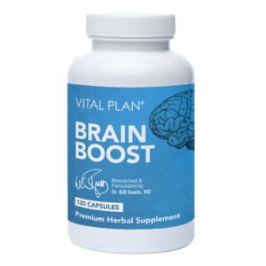 Vital Plan Brain Boost suplemento cognitivo botella 120 cápsulas