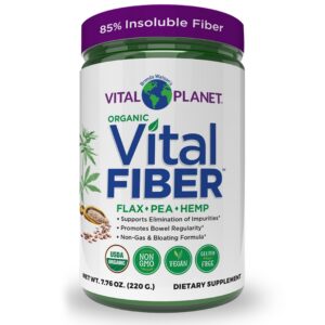 Vital Planet polvo de fibra soluble e insoluble 220 gramos
