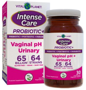 Vital Planet probióticos para pH vaginal y vías urinarias 30 cápsulas