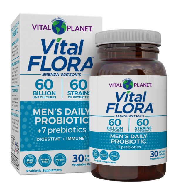 Vital Planet Vital Flora probiótico diario para hombres