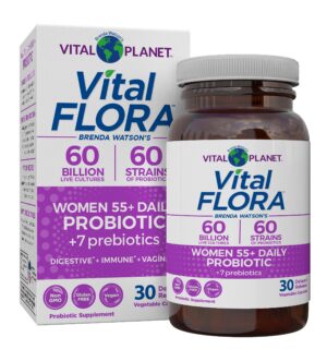 Version 1.0.0 Suplemento Vital Planet Vital Flora probiótico mujeres 55+