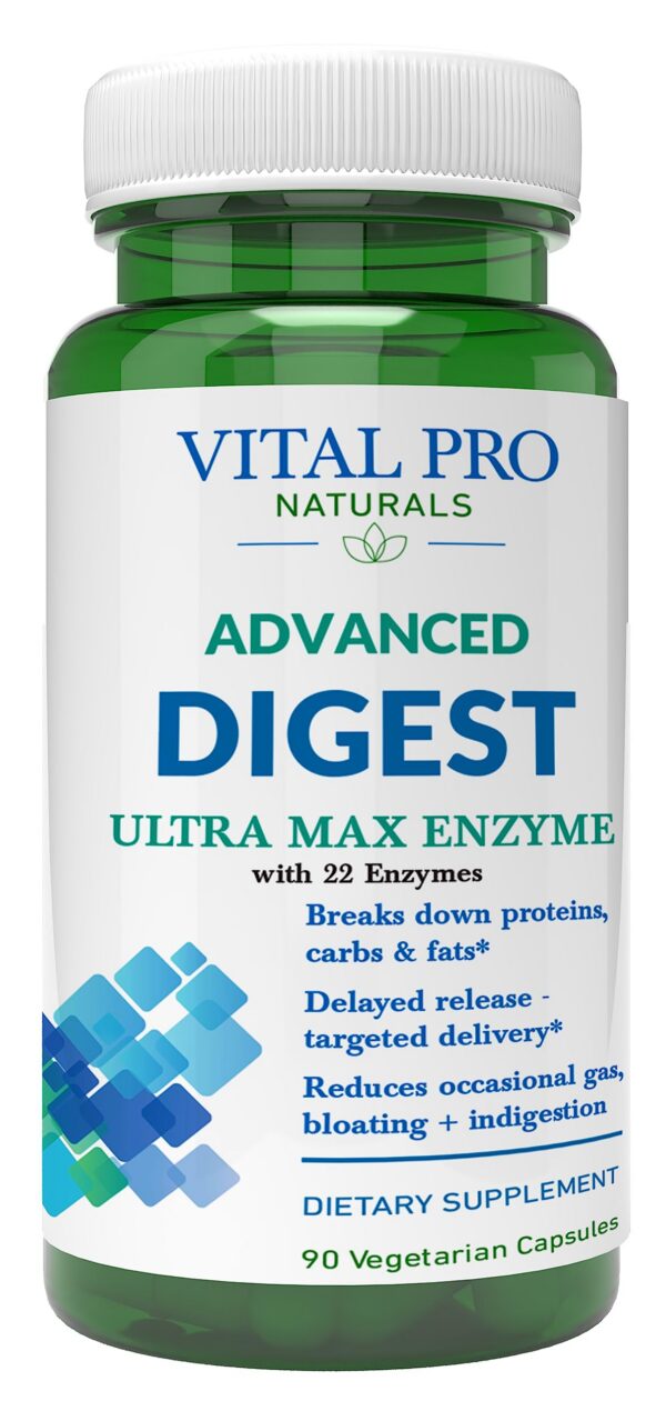 Vital Pro Naturals Advanced Digest etiqueta frontal