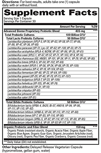 Vital Pro Naturals cápsulas probióticas bioma avanzado prebioticos