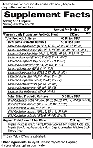 Vital Pro Naturals probiótico mujer envase lateral