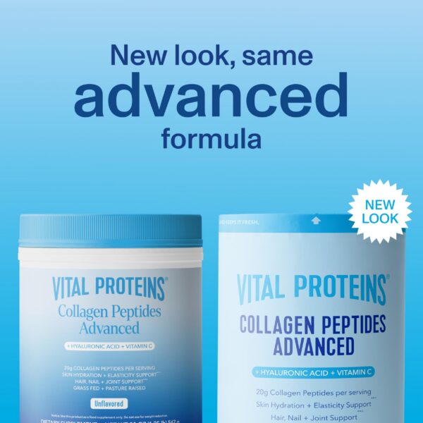 Etiqueta de Vital Proteins Collagen Peptides Advanced