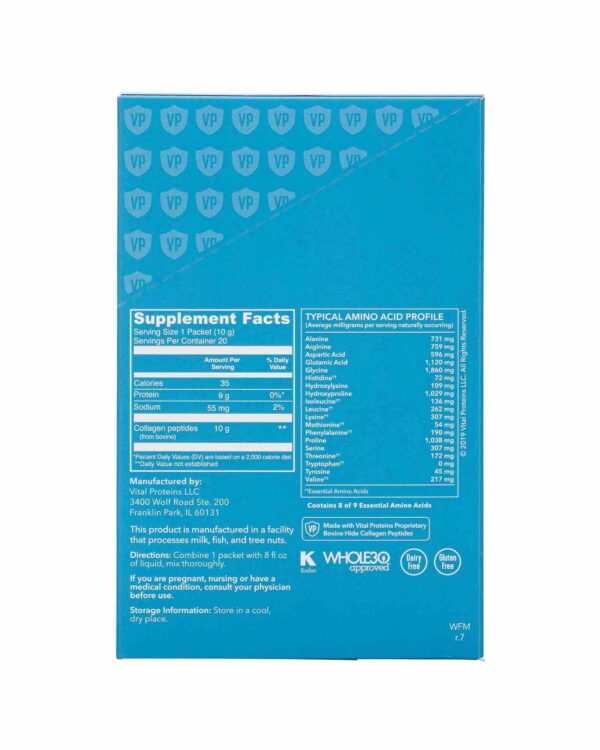 Version 1.0.0 Vital Proteins porciones medidoras
