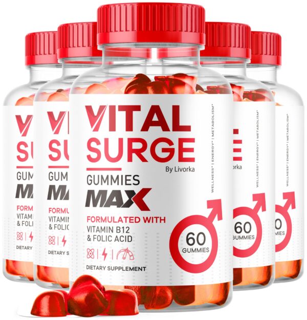 Vital Surge MAX gomitas para rendimiento masculino