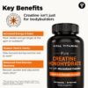 Etiqueta del producto Vital Vitamins Creatine Monohydrate