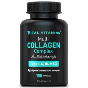 Vital Vitamins multi collagen cápsulas frasco frontal