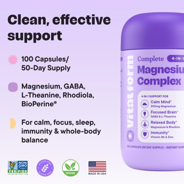 Etiqueta con GABA L-teanina Rhodiola