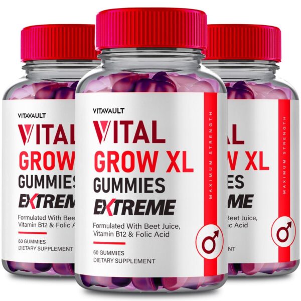 VitalGrowXL gomitas empaque frontal