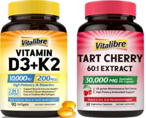 Version 1.0.0 Vitalibre D3 K2 frasco etiqueta frontal