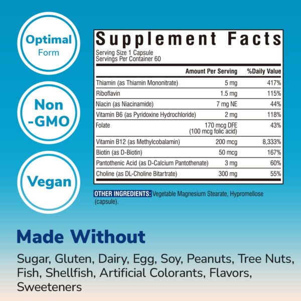 Vitalibre D3K2 y Colina Bitartrato cápsulas sobre fondo claro