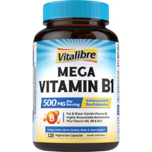 Vitamina B1 500 mg Vitalibre frasco
