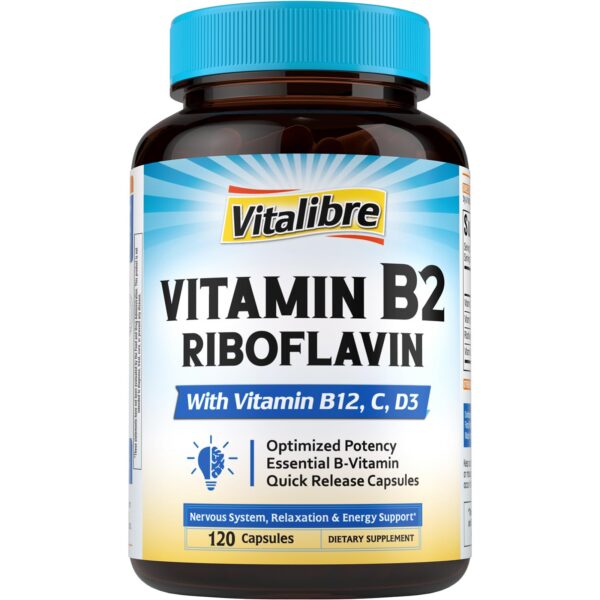 Vitalibre Vitamina B2 frente etiqueta