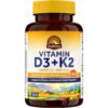 Envase frontal Vitalitown D3 K2 Softgels