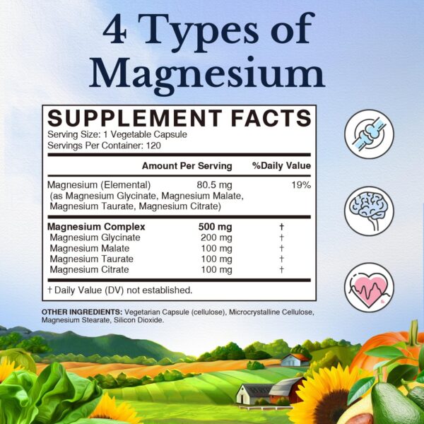 Etiqueta de Vitalitown Magnesium Complex