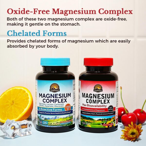 Etiqueta trasera de Vitalitown Magnesium Bundle