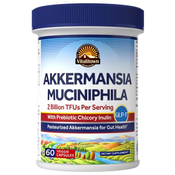 Version 1.0.0 Vitalitown probiótico akkermansia glucosa metabolism cápsulas