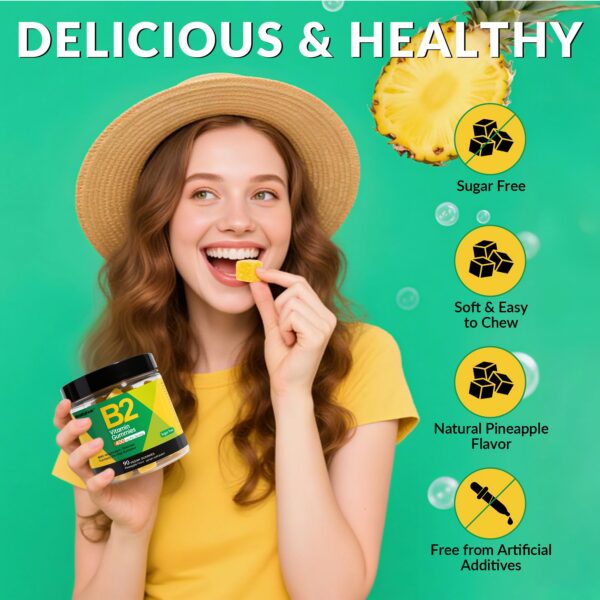 Frasco de VitalityPeak B2 Gummies 90 gomitas