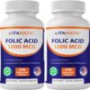 Frente de etiqueta Vitamatic Folic Acid 1000mcg