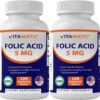 Vitamatic ácido fólico 5mg 240 tabletas paquete doble apoyo prenatal