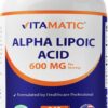 Vitamatic ALA 600 mg capsulas vegetales frasco frontal