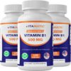 Vitamatic B1 500 mg frente de empaque