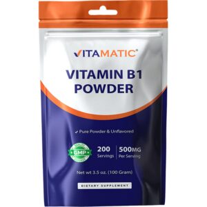 Vitamina B1 mononitrato polvo etiqueta frontal