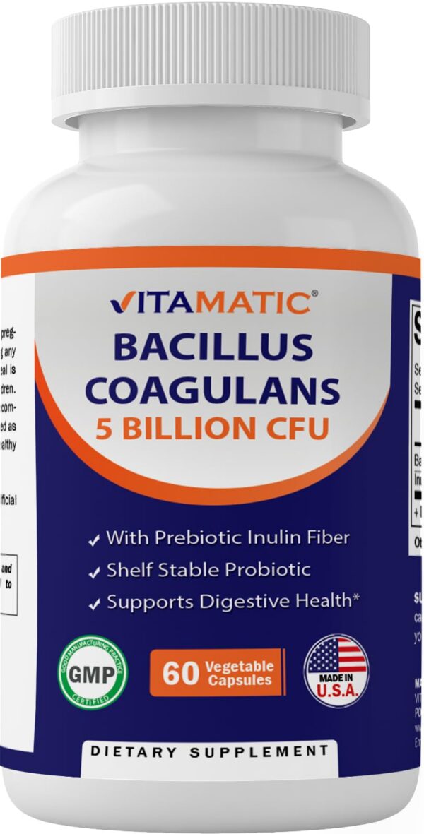 Vitamatic Bacillus Coagulans Probiotico en envase