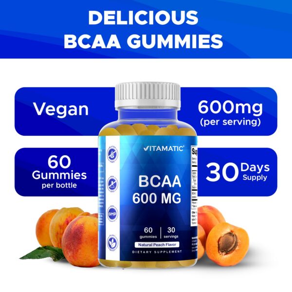 Version 1.0.0 Caja y envase de Vitamatic BCAA Gomitas