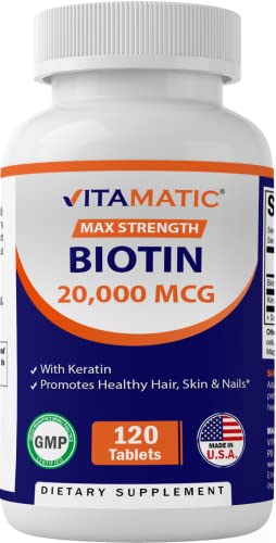 Tabletas vitamatic keratina y biotina para uñas fuertes