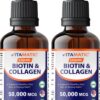 Vitamatic biotina líquida y colágeno para cabello