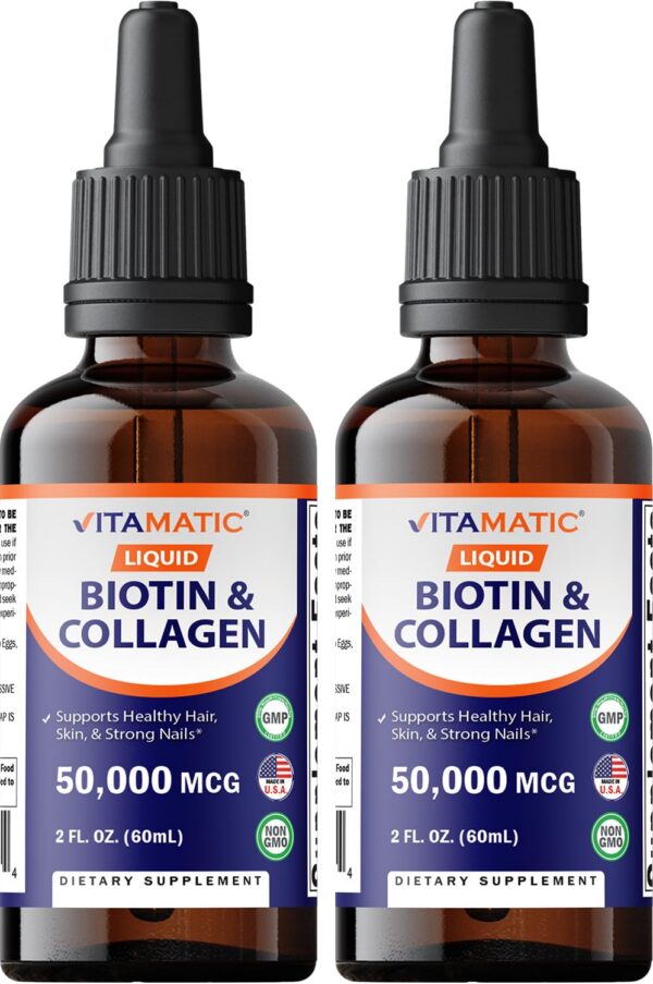 Vitamatic biotina líquida y colágeno para cabello