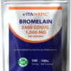 Frasco de Vitamatic Bromelain 1000 mg