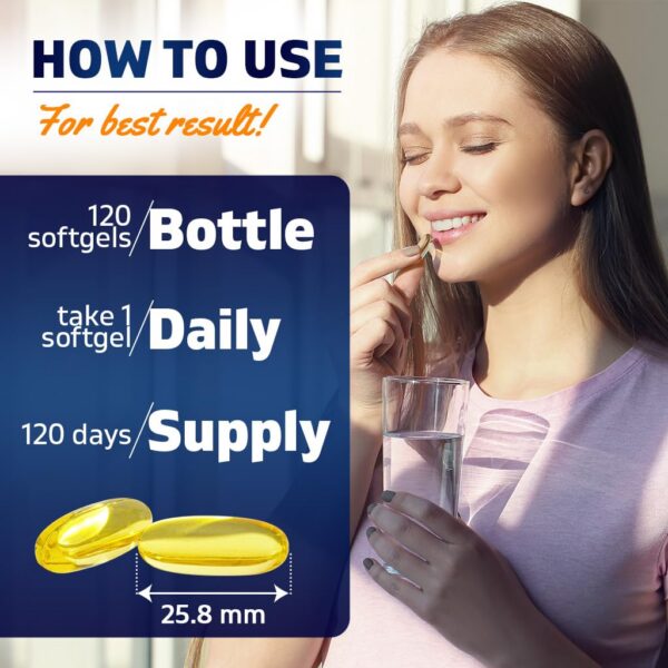 Capsules in a glass bottle