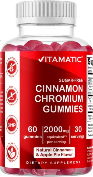 Version 1.0.0 Gomitas Vitamatic con cromo y canela para salud y metabolismo