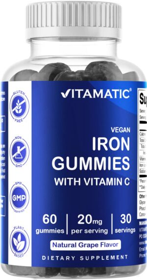 Version 1.0.0 Paquete de Vitamatic gomitas de hierro 20 mg sabor uva