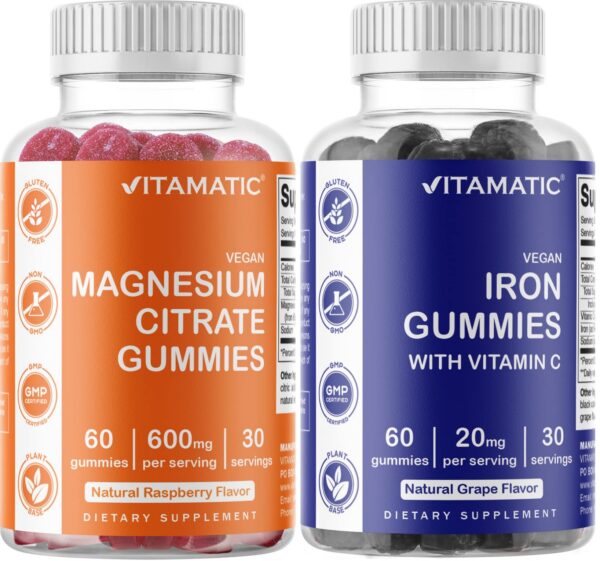 Vitamatic gomitas magnesio frasco frontal