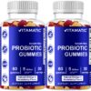 Vitamatic gomitas probióticas sabor fresa y naranja sin azúcar