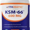 Version 1.0.0 Vitamatic KSM-66 cápsulas extracto Ashwagandha 600mg frasco