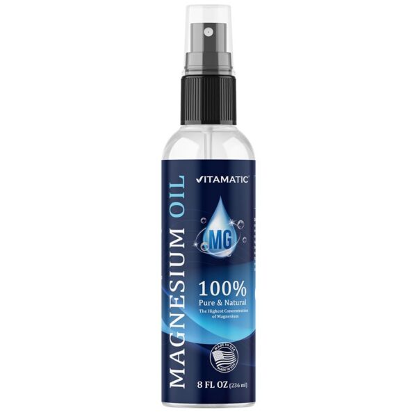Frente del spray de magnesio Vitamatic 8 oz