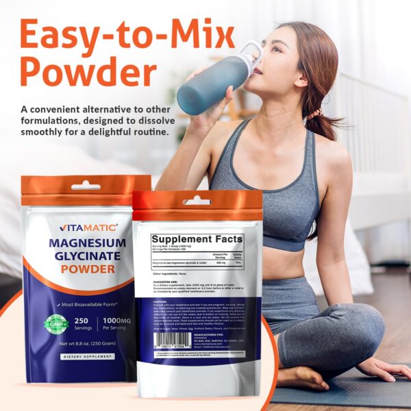 Frasco de suplemento de magnesio Vitamatic