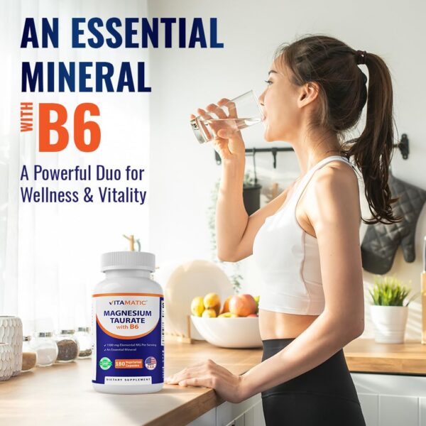 Etiqueta lateral de Vitamatic Taurato