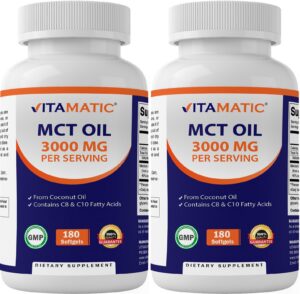 Version 1.0.0 Vitamatic MCT cápsulas etiqueta frontal