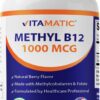 Etiqueta frontal Vitamatic Methyl B12 1000 mcg